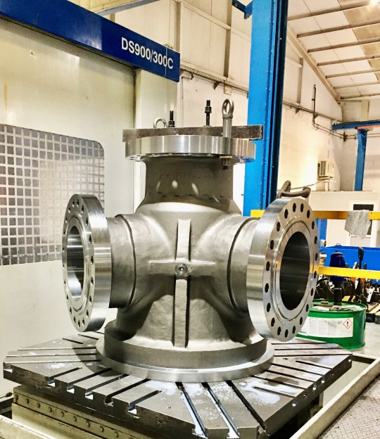 CNC machined valve body for critical industrial components