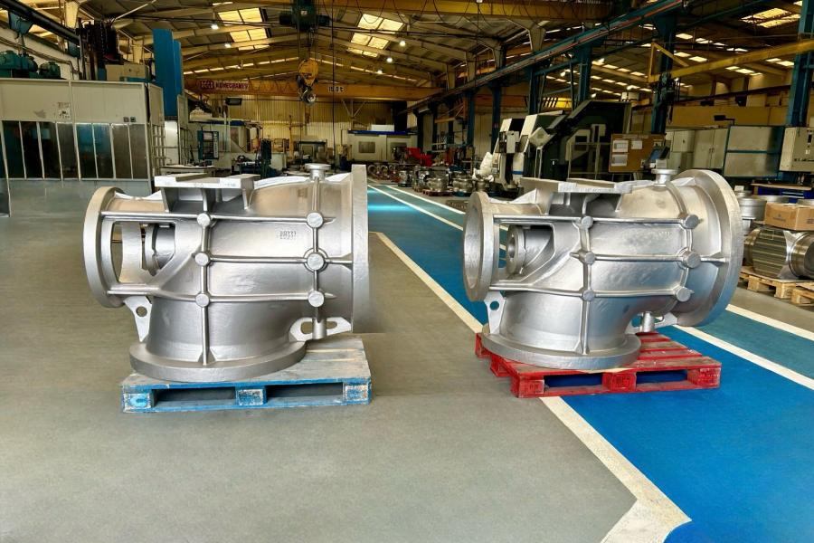 Axial Flow Pump Casings Ready for CNC Machining and Industrial Predictive Maintenance