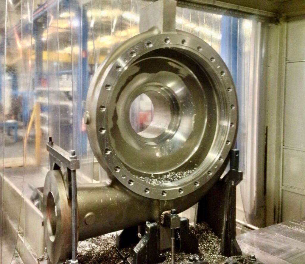 Mecanizado CNC de bombas industriales: series pequeñas y grandes volúmenes en Asimer Group.