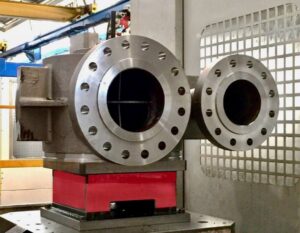 Centrifugal pump housing machined by outsourcing the CNC process at Asimer Group facilities.