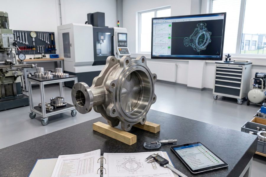mecanizado CNC bajo plano de componentes industriales