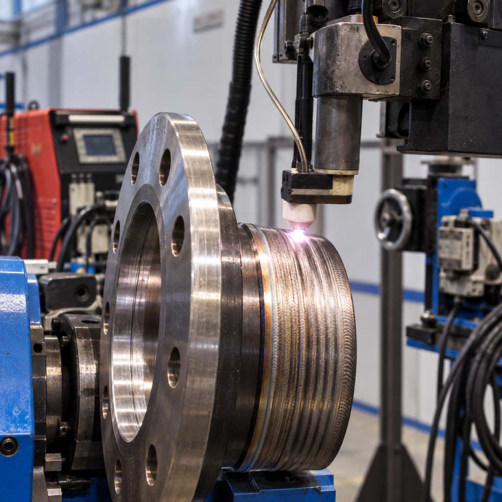 Soldadura PTA y recargue sobre componente industrial crítico